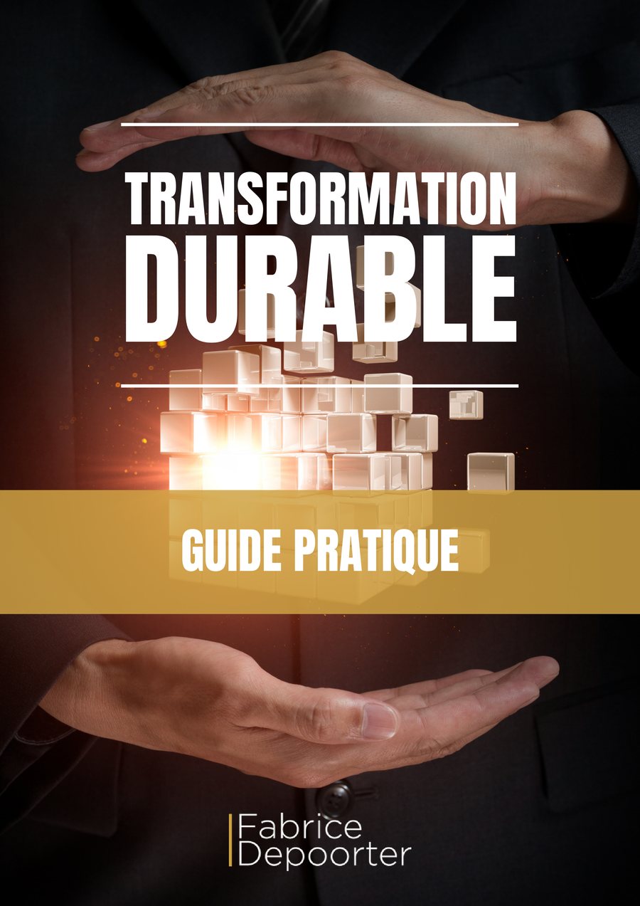 Couverture du guide « Transformation durable — Guide pratique » de Fabrice Depoorter